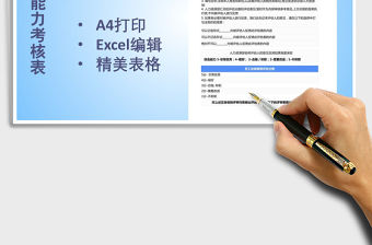 2021年綜合能力考核表