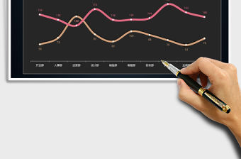 2021年折線圖通用模板免費下載