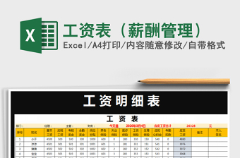 2021年工資表（薪酬管理）
