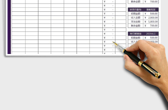 2022年財務收支日記賬表-自動多種功能查詢
