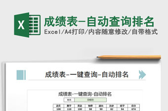 2021年成績表-自動查詢排名