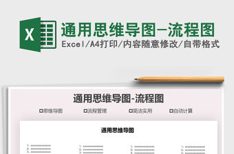 2021年通用思維導(dǎo)圖-流程圖
