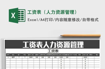 2021年工資表（人力資源管理）