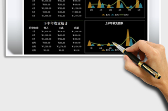 2021年現(xiàn)金收支表-每月統(tǒng)計(jì)
