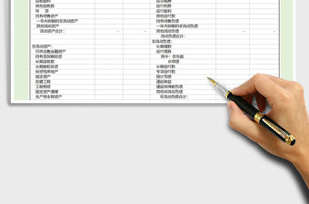 2022年資產負債表免費下載