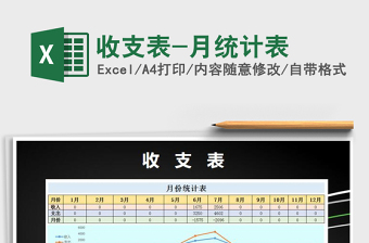 2021年收支表-月統(tǒng)計(jì)表