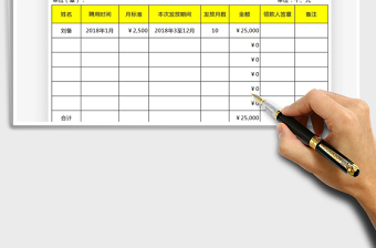 2021年单位临时聘用人员工资发放单