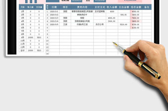 2021年財務收支管理表