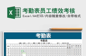 2021年考勤表員工績效考核免費下載