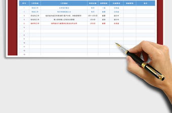 2021年簡潔實用個人工作計劃表