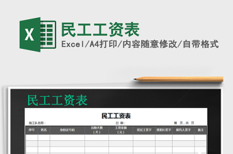 2022年民工工資表免費(fèi)下載