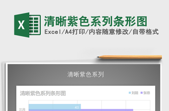 2021年清晰紫色系列條形圖免費(fèi)下載