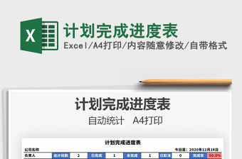 2021年計劃完成進度表