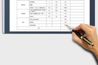 2021年活动经费预算表免费下载