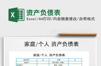 2021年資產(chǎn)負(fù)債表免費(fèi)下載