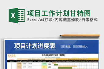 2021年項目工作計劃甘特圖