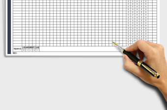2022年考勤表（自動統計）免費下載