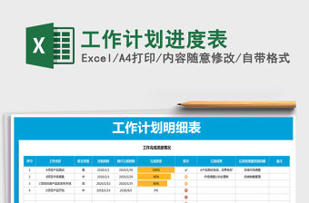 2021年工作計劃進度表