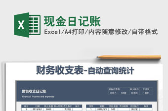 2022年現金日記賬