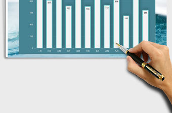 2022年柱形圖通用模板免費下載