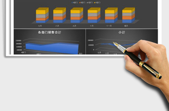 2021年下半年各部門銷售業(yè)績圖表