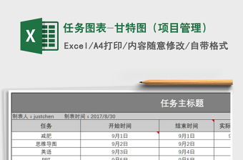 2021年任務(wù)圖表-甘特圖（項(xiàng)目管理）免費(fèi)下載