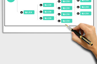 2022年思維導圖-組織結構圖免費下載