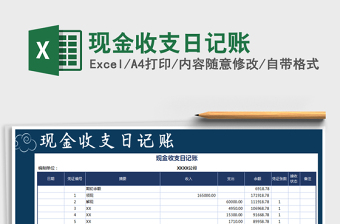 2021年現(xiàn)金收支日記賬免費(fèi)下載