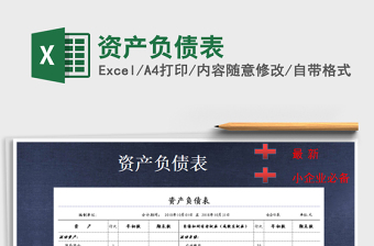 2021年資產(chǎn)負(fù)債表