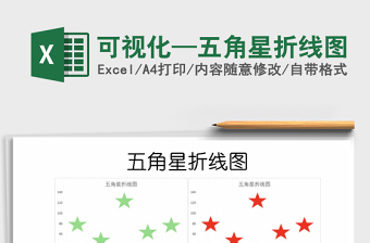 2021年可視化—五角星折線圖免費(fèi)下載