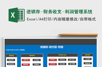 2021年進(jìn)銷(xiāo)存-財(cái)務(wù)收支-利潤(rùn)管理系統(tǒng)