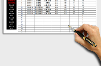 2021年财务会计报表-收入支出明细表