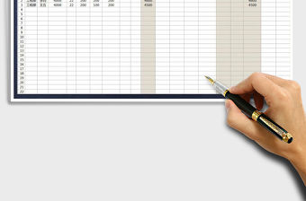 2022年工資表-自動統計免費下載