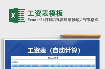 2022年工資表模板免費下載