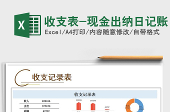 2022年收支表-現(xiàn)金出納日記賬免費下載