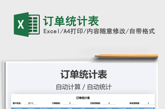 2021年訂單統(tǒng)計(jì)表