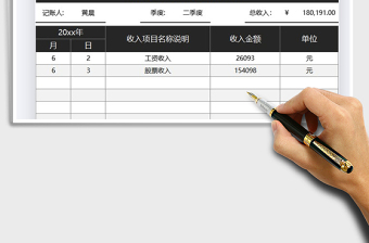 2021年財(cái)務(wù)收入記賬統(tǒng)計(jì)表
