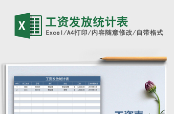 2021年工資發(fā)放統(tǒng)計表免費下載