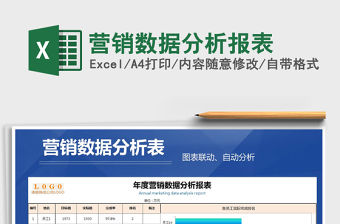 2021年營銷數據分析報表