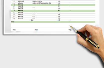 2022年学生毕业评分表免费下载