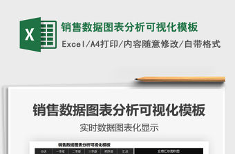 2021年銷售數據圖表分析可視化模板