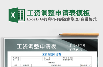 2021年工資調(diào)整申請表模板