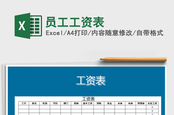 2022年員工工資表免費(fèi)下載