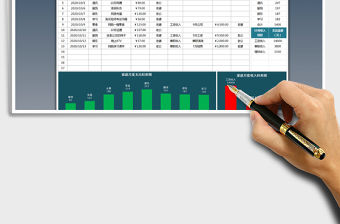 2021年家庭月度收支明細表