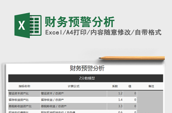2021年財(cái)務(wù)預(yù)警分析免費(fèi)下載
