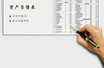 2021年資產(chǎn)負債表免費下載