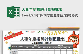 2022公司年度招聘計(jì)劃報(bào)批表