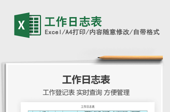 2021年工作日志表