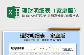 2021年理財(cái)明細(xì)表（家庭版）