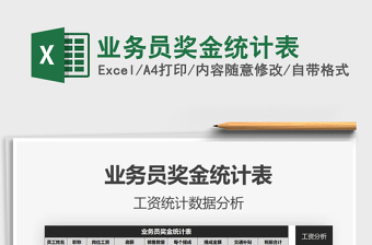 2021年業(yè)務(wù)員獎金統(tǒng)計(jì)表